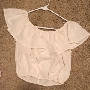 white off the shoulder top